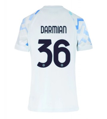 Inter Milan Matteo Darmian #36 Bortatröja Kvinnor 2025-26 Kortärmad